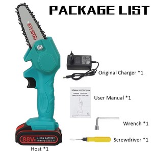 4-Inch <b>Mini</b> <b>Cordless</b> <b>Chainsaw</b> 2000mAh Lithium-Ion Battery 20V Wood Cutting Power Tool Customizable OEM for DIY Industrial Use 21 - Product Image 2
