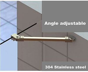 <span class=keywords><strong>Barre</strong></span> <span class=keywords><strong>de</strong></span> support mur-verre en acier inoxydable chromé <span class=keywords><strong>de</strong></span> 1300 mm pour porte <span class=keywords><strong>de</strong></span> <span class=keywords><strong>douche</strong></span> moderne sans cadre, panneau fixe, pour salle <span class=keywords><strong>de</strong></span> bain, 1/4" 3/8" - Product Image 4