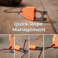 Crochet d'ancrage multifonctionnel robuste pour la fixation de cordes, idéal pour le camping, la randonnée, la navigation de plaisance et les activités nautiques - En stock