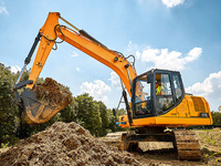 Mesin Pengolah Tanah Berkualitas Tinggi dari Cina, Excavator Crawler 15 Ton 915E dengan Mesin Unggulan, Garansi 1 Tahun