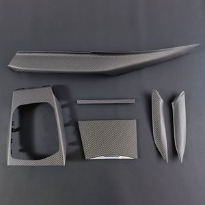 Juego de 6 piezas de molduras de fibra de carbono seca para el marco del palanca de cambios de la consola central para BMW Serie 2, Serie 3, Serie 4, M3 y M4 - Product Image 1