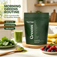 Super Greens Poeder Probiotica Spijsverteringsenzymen Smoothie Mix voor Darmgezondheid & Spijsvertering - Private Label OEM