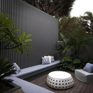 Revêtement mural extérieur imperméable en WPC, <span class=keywords><strong>plaque</strong></span> murale en <span class=keywords><strong>PVC</strong></span> sablée, fabriquée en plastique - Product Image 3