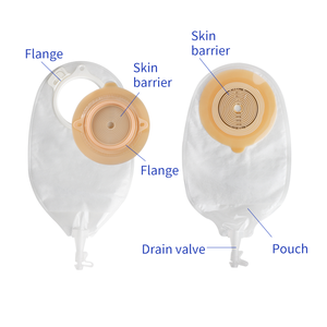 Sacs d'urostomie transparents Seymoon, 2 pièces, 10 unités par paquet, certifiés CE, dispositif médical de classe I, modèle 1750-N10 - Product Image 2
