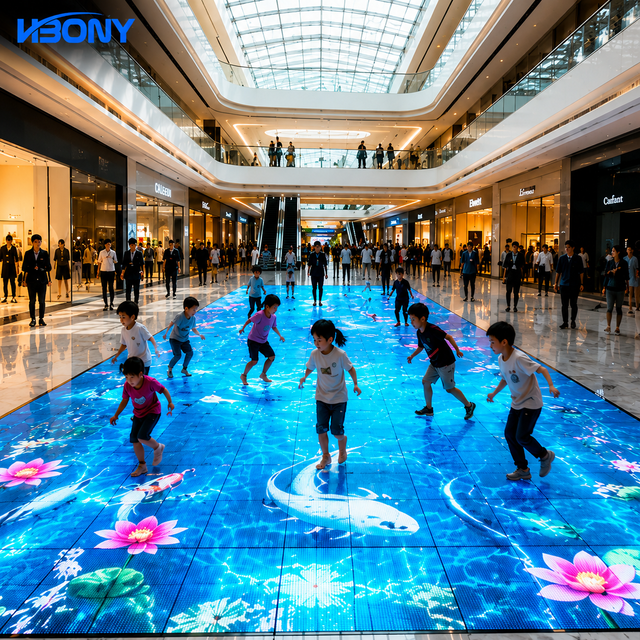 High Quality P2.6 P2.97 Interactive LED Floor Screen HD Dance Floor Display with Intelligent Human-computer Interaction for Club