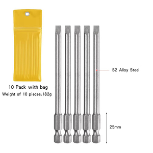 Broca ranurada industrial de 5 mm con imán, 100 mm de longitud, vástago de 1/4 de pulgada, acero S2 <span class=keywords><strong>para</strong></span> aplicaciones de fijación en profundidad - Product Image 6