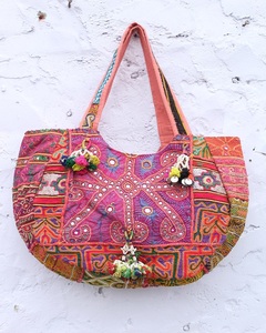 High Quality Hand Embroidered Banjara Shoulder Bag <b>Purse</b> Colourful Bohemian Lightweight Cotton Lining <b>Large</b> Capacity - Product Image 1