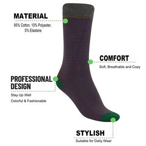 Calcetines Casuales Db, Rayados, de Nailon, Cálidos, Talla Única, para Niñas, Uso Diario - Product Image 6