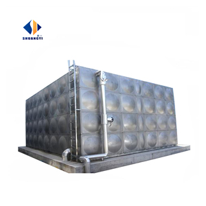 Réservoir d'eau rectangulaire en acier inoxydable 304 fabriqué en usine, soudé et assemblé, d'une capacité de 10 000 <span class=keywords><strong>litres</strong></span>. - Product Image 5