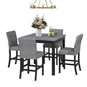 Tables de luxe de haute qualité, ensemble complet de table et chaises modernes, meubles de salle à manger, Esstisch, ensemble de meubles de salle à manger avec 4 chaises - Product Image 1