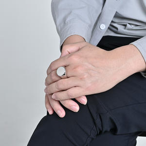 Men's Titanium Steel <b>Ring</b> Geometric Shape <b>Plain</b> Band Gift Jewelry Gold Black Silver - Product Image 4