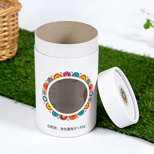 Wholesale Sturdy Cardboard Cylinder Tube With <b>Display</b> Window Custom Logo Eco Friendly Packaging - Product Image 5