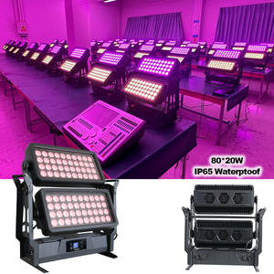 80*20w Dmx512 Ip65 <span class=keywords><strong>Rgbw</strong></span> 4in1 Led <span class=keywords><strong>Wallwasher</strong></span> Dj 웨딩 무대 도시 색상 야외 홍수 Led 세척 홍수 빛 - Product Image 1