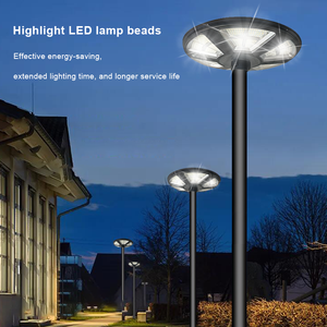 Lampes solaires d'extérieur avec lumière LED pour jardin, mur, sol et décoration de Noël avec détecteur de mouvement - Product Image 4