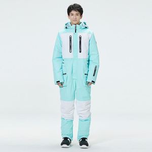 New <b>One</b>-<b>piece</b> <b>Ski</b> <b>Suit</b> Men and <b>Women</b> <b>Suit</b> Single-board Double-board Warm Windproof Waterproof Snow <b>Suit</b> <b>Ski</b> Pants - Product Image 4