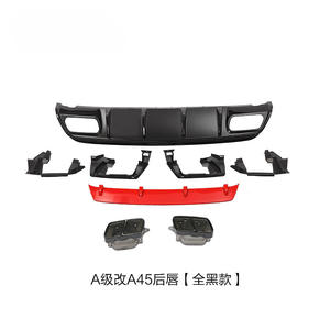 Difusor de parachoques trasero W176 para <span class=keywords><strong>Mercedes</strong></span> Benz Clase a A45 W176 Spoiler A180 <span class=keywords><strong>A200</strong></span> A220 A250 A260 2016 2017 <span class=keywords><strong>2018</strong></span> - Product Image 2