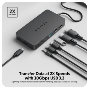HyperDrive 7 PORT DUAL HDMI USB-C HUB para MacBook, PC con Windows, Chromebook ai usb - Product Image 3