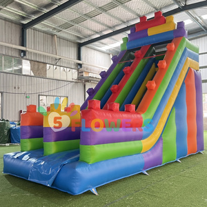 Khối xây dựng PVC trượt bơm hơi giá rẻ giá toboggan gonflable hồ bơi trượt nước cho trẻ em - Product Image 4