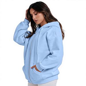 Sweat-shirt d'hiver rétro 100 % coton épais 650 g pour homme, polyvalent, anti-plis, imprimé sérigraphié, à fermeture éclair, manches longues, vente en gros - Product Image 1