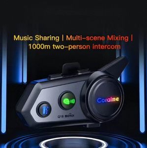 Headset helm multifungsi cerdas, Headset helm tahan lama 1100yd koneksi jarak BT nirkabel koneksi cocok untuk semua helm - Product Image 4