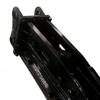 Casse-pierre hydraulique à fente verticale pour excavatrice 20T, piston noir, marque Rynate, marteau de démolition robuste