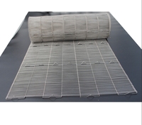 Bande transporteuse en maille d'acier inoxydable 304 316, en forme de Z, pour machine à enrober le chocolat, en fil plat métallique