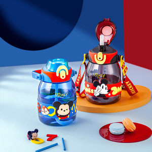 Bouteille d'eau à paille grande capacité <span class=keywords><strong>Disney</strong></span> pour enfants 1200 ml – Protection de l'environnement, utilisation extérieure, sport, tendance - Product Image 4