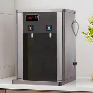 Distributeur d'eau en acier inoxydable 220V, modèle électrique de table avec fonction eau chaude et tiède pour le bureau ou la maison - Product Image 1