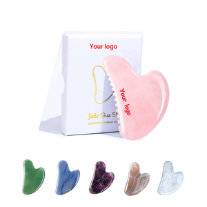 El más nuevo estilo, piedra de Jade de cristal Natural puro, tablero Gua Sha, herramienta de piedras preciosas para masaje Facial antienvejecimiento para el cuidado de la piel - Product Image 1