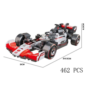 Set de Bloques de Construcción de Coche de Carreras F1 a Escala <span class=keywords><strong>1</strong></span>:18, 462 Piezas, Set de Modelos de Coches Deportivos, Juguete de Construcción STEM Coleccionable para Niños de 6+ Años - Product Image 1