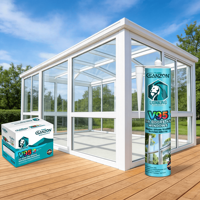 Adhésif V95 haute performance résistant aux intempéries, anti-rétrécissement, à séchage rapide pour conteneurs, maisons mobiles et pierres décoratives
