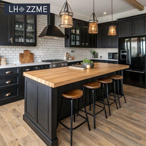 Mobili da Cucina Rustici in Legno Massello e Accessori con Cassettiere e Isola Cucina, Cucina Completa Durevole per Appartamento - Product Image 1