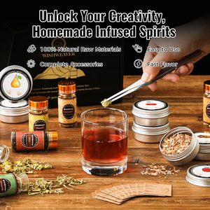 <span class=keywords><strong>Kit</strong></span> d'infusion d'alcool <span class=keywords><strong>de</strong></span> luxe avec copeaux <span class=keywords><strong>de</strong></span> bois naturels et plantes aromatiques pour la fabrication <span class=keywords><strong>de</strong></span> whisky, bourbon, vodka, tequila et <span class=keywords><strong>rhum</strong></span> - Fabriqué en Chine - Product Image 4