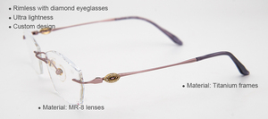 2026年ラグジュアリーレディースキャットアイメガネ　おしゃれなブルーライトカットパソコン用読書メガネ（女性用） - Product Image 3