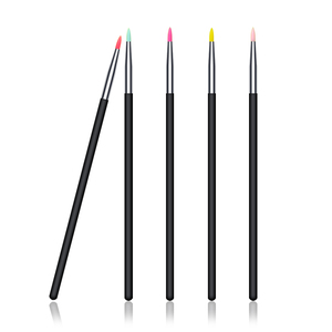 Mini pinceau en silicone blanc DM pour eyeliner et blush, marque OEM, échantillons gratuits - Product Image 1