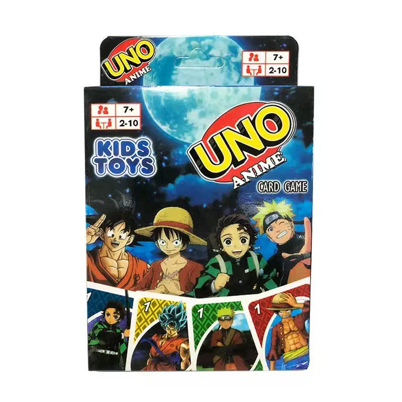เกมไพ่ Unos ราคาถูกสําหรับของเล่นเด็กเต็มรูปแบบหนา Unos การ์ดปาร์ตี้เกมเล่นไพ่ทั้งหมดป่า