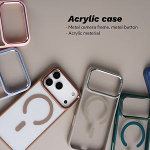 JOYPORODO B361 Nuovo Stile <span class=keywords><strong>Cover</strong></span> Magnetica Trasparente in Acrilico per iPhone 17 Pro Max, Custodie Macroporose per iPhone e Android <span class=keywords><strong>OPPO</strong></span> - Product Image 4