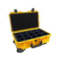 Valise en plastique avec roulettes, étanche IP67, antichoc, rigide, pour équipement photographique, boîte de protection pour outils