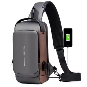 Thời trang Crossbody ngực túi với USB mã hóa khóa chống trộm Vai Túi mát Sling túi không thấm nước biểu tượng tùy chỉnh cho nam giới - Product Image 5