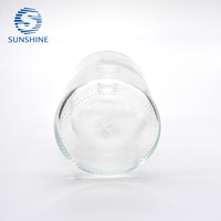 Flacon en verre moulé transparent de 100 ml, récipient en verre à paroi épaisse pour le stockage d'échantillons liquides et de réactifs, vente en gros