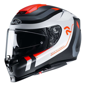 Casco Integrale Hjc Rpha 70 in Fibra di Carbonio Bianco Nero Rosso per Moto - Product Image 1