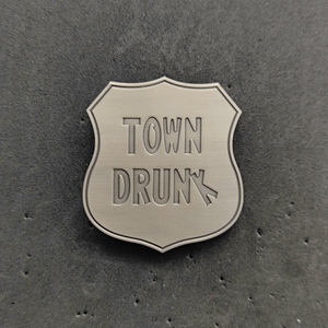 Conception personnalisée moulage sous pression anti argent ancien fini She riff broche broches étoile forme insigne en métal broche - Product Image 2