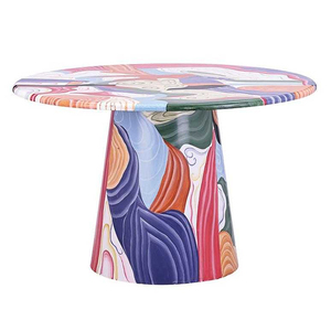 Échantillon Gratuit - <span class=keywords><strong>Table</strong></span> <span class=keywords><strong>de</strong></span> Salle à Manger Moderne Ronde en MDF, Style Formel Nordique Européen Chinois, <span class=keywords><strong>4</strong></span> Places, pour la Maison - Product Image 3