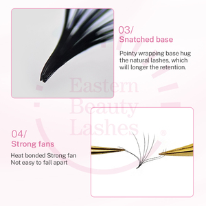 Especialidad personalizada Pro Made Lash Curls J <span class=keywords><strong>L</strong></span> <span class=keywords><strong>M</strong></span> B cURL Premade Fans <span class=keywords><strong>M</strong></span> <span class=keywords><strong>L</strong></span> Curl Lash Trays Promade Lashes - Product Image 6