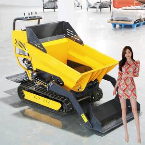 Mini chargeur hydraulique sur chenilles de 500kg avec 1 an de garantie pompe à moteur de fixation de seau d'entraînement de dérapage de camion à benne basculante - Product Image 1