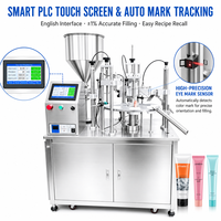 Machine de remplissage et de scellage automatique de tubes pour crèmes vitaminées, crèmes à base de plantes, gels solaires et lotions