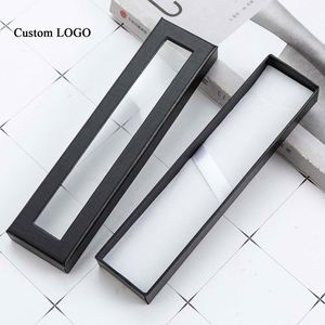 Caja de Papel para Bolígrafos con Serigrafía Personalizada y Exhibición Transparente para Promociones Empresariales - Product Image 3