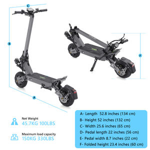 Popular VIPCOO VS9 Original, Scooter Eléctrico Todoterreno de 60V 26Ah con Ruedas Grandes de 11 Pulgadas, Disponible en Almacenes de EE. UU., UE y Reino Unido - Product Image 5