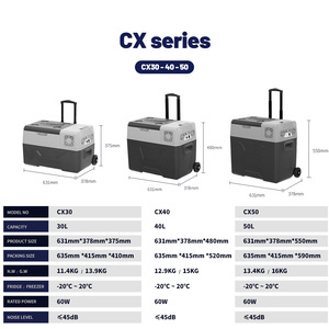 Alpicool CX30 30L compresor de <span class=keywords><strong>camping</strong></span> de una sola zona <span class=keywords><strong>nevera</strong></span> y congelador de coche con ruedas de mango - Product Image 2