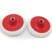Disques de polissage en feutre de laine personnalisables OEM en gros pour le polissage des voitures, carrosseries de voitures, matériau 100% laine, grain abrasif fin 150-200